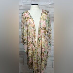 Fairy Core Lauren Conrad Floral Sheer Kimono/Sheer Duster. One Size. Scandi Girl